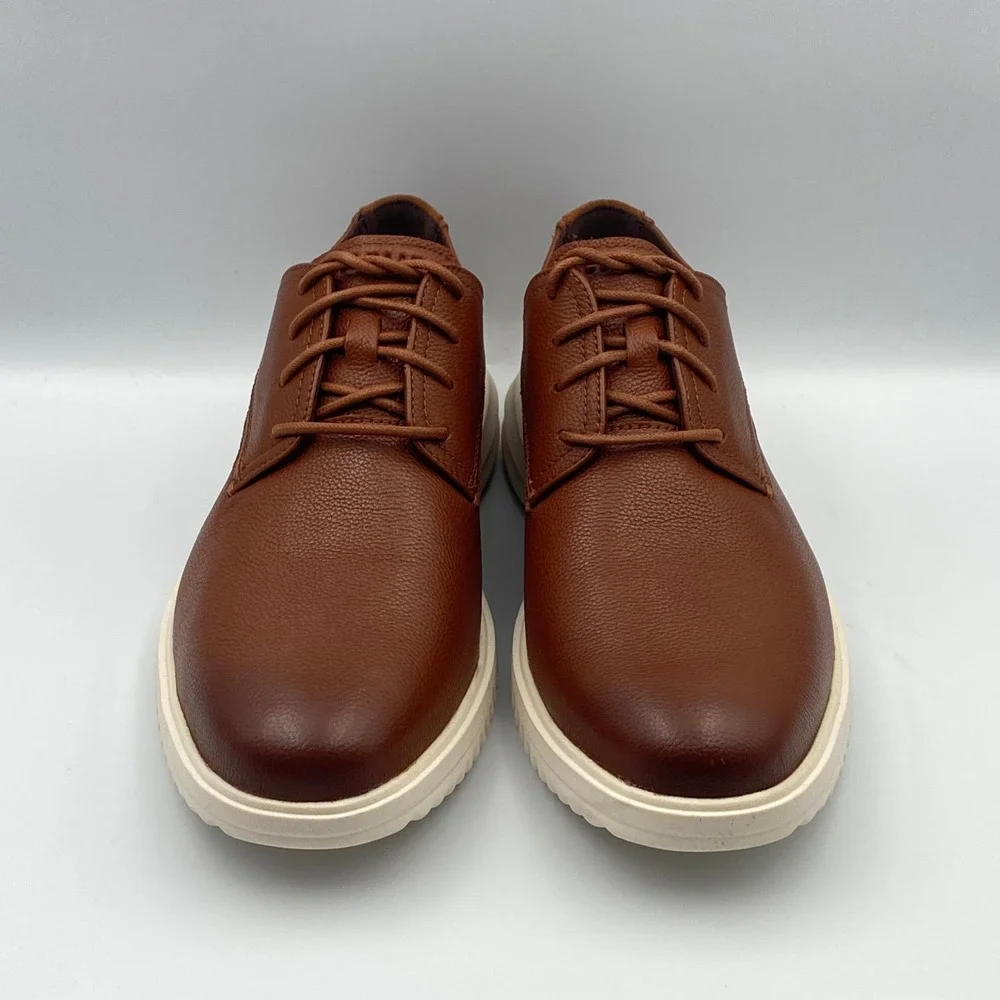 Cole Haan Grand+ Plain Toe Oxford British Tan Leather Shoes Men's 8.5 M C36935